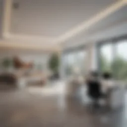 Modern rental guarantor company office interior