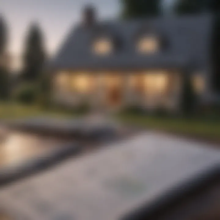 Financial charts depicting rental property expenses