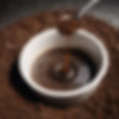 Coffee grounds as a natural drain cleaner