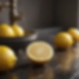 Organic lemons for natural drain cleaning