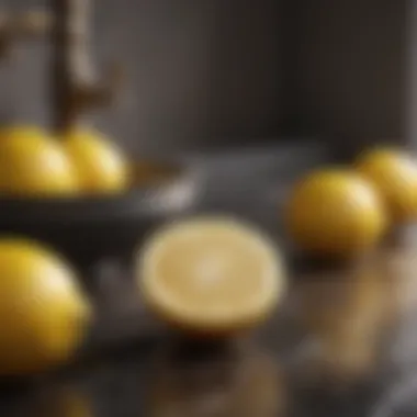 Organic lemons for natural drain cleaning