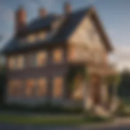 Illustration showing intricate web of mortgage amortization