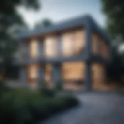 Architectural blueprint of a house