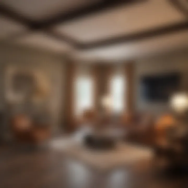Cozy living room interior in a Dallas rental property