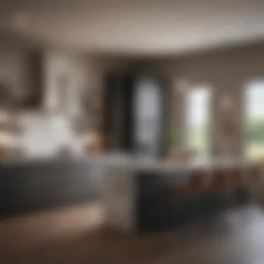 Stylish Kitchen in Dallas Rental Modern kitchen design in a rental unit