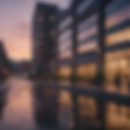 Modern Cityscape during Sunset