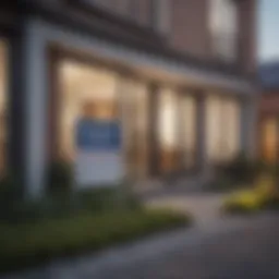 A modern apartment with a for rent sign in front, showcasing the appeal of rental properties.