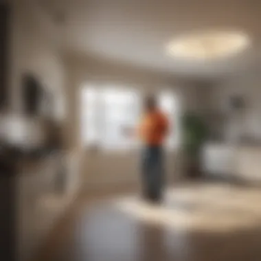 Addressing Maintenance Issues Effectively A maintenance technician addressing issues in a rental unit