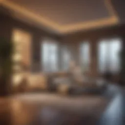 Contemporary apartment interiors showcasing modern design