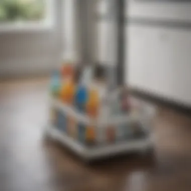 Sleek Cleaning Caddy for Tidy and Accessible Storage Organizational Cleaning Caddy