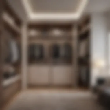 Elegant Design with Modern Finishes Elegant closet solution with built-in lighting and modern finishes