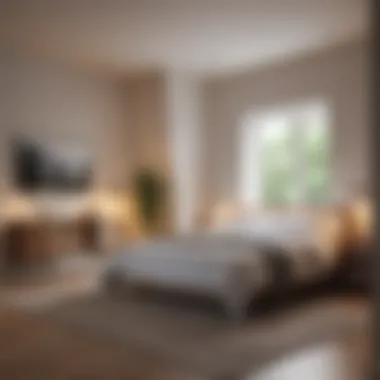 Layout Optimization Strategies Thoughtfully arranged layout in a limited bedroom space