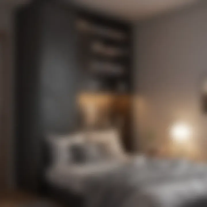 Smart storage ideas utilizing vertical space in a cozy bedroom