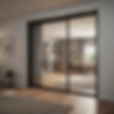 Space-Efficient Sliding Doors with Style Stylish closet with sliding doors for space efficiency and aesthetic appeal