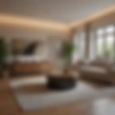 Tailored Room Search Options Abstract visualization of personalized room search features