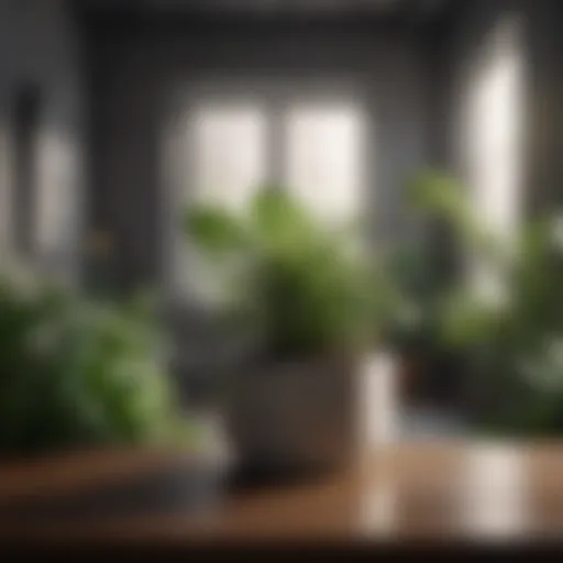 Lush indoor plants enhancing apartment aesthetics