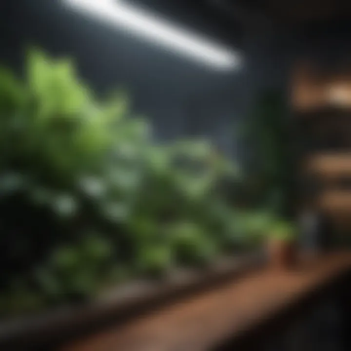 Optimal lighting setup for indoor plants