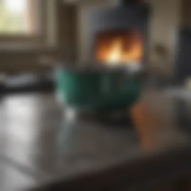 Finishing Touch with Polishing Cloth Polishing cloth buffing stove top to shine