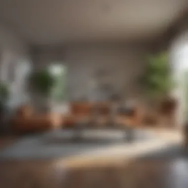 A professional staging setup emphasizing home features