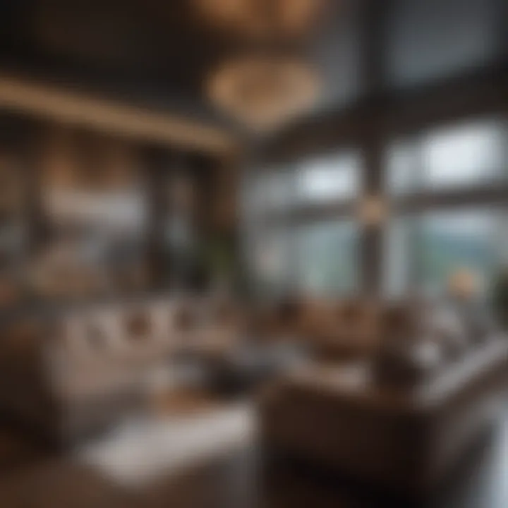 Luxurious Living Room at Promontory Pointe Luxurious living room interior of a Promontory Pointe apartment