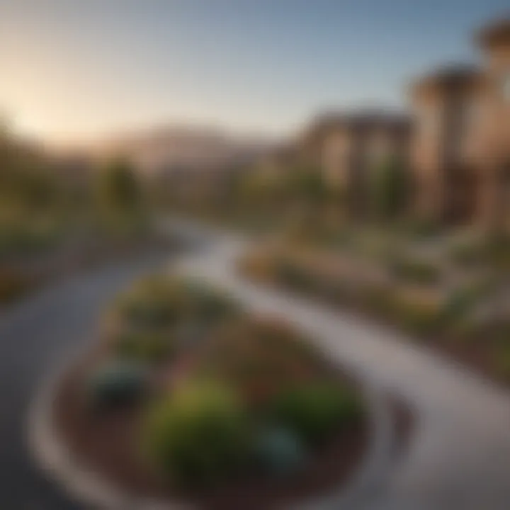 Surrounding Neighborhood of Promontory Pointe Neighborhood view surrounding Promontory Pointe Apartments
