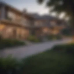 Stunning view of Raleigh Hills Patio Apartments from the street