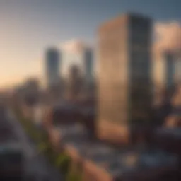 A panoramic view of Boston skyline showcasing historic architecture and modern buildings
