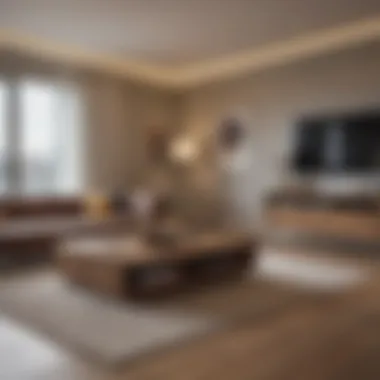Stylish Apartment Interiors Modern apartment interiors highlighting stylish design and spacious living areas