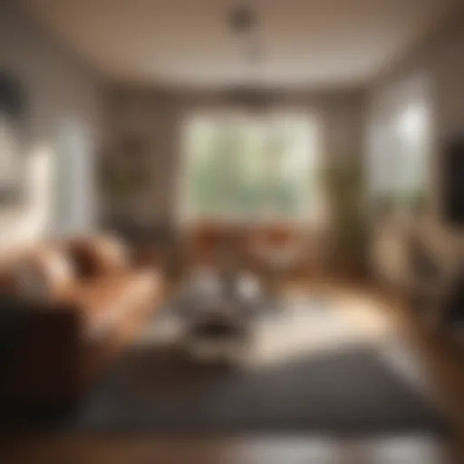 Cozy temporary living space with modern decor