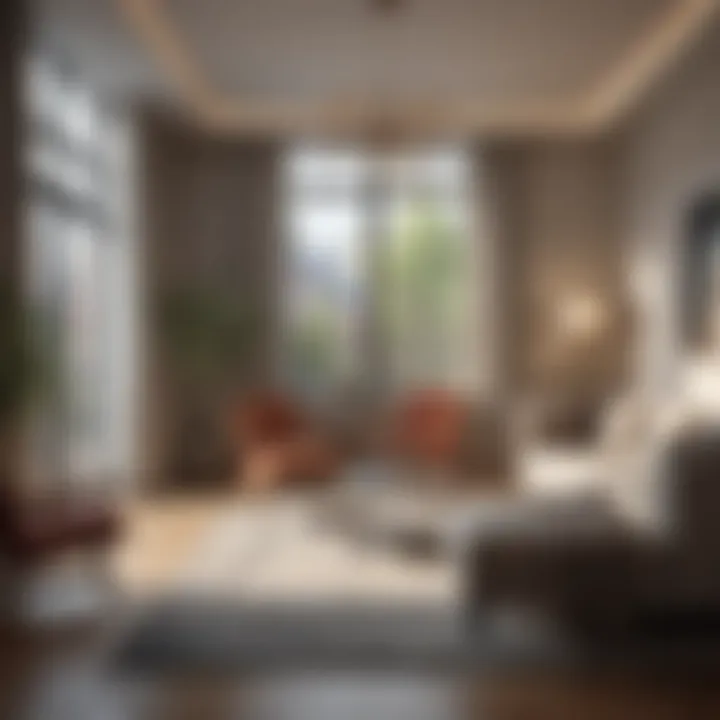 Stylish furnished apartment showcasing amenities