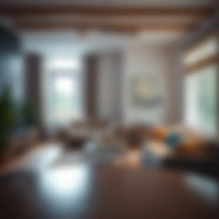 Comfort in Short-Term Rentals Cozy living room of a rented house