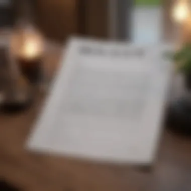 Landlord Contract Review Sophisticated landlord reviewing rental contract