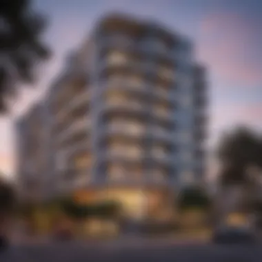 Architectural Marvels of Rincon Hill A stunning architectural view of Rincon Hill apartments showcasing modern design