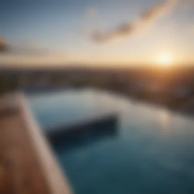 Relaxation Elevated Rooftop Infinity Pool with Panoramic View