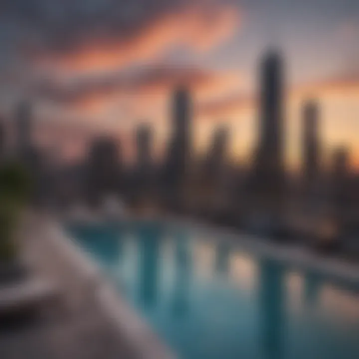 Rooftop Pool with Skyline View