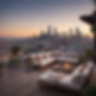 Stunning Rooftop Terrace with City View at Nob Hill Villa Apartments