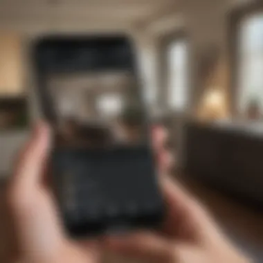 Tech-Savvy Roommate Search Roommate finder app interface on a smartphone