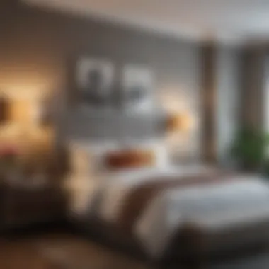 Contemporary Bedroom Decor Cozy bedroom featuring contemporary furnishings