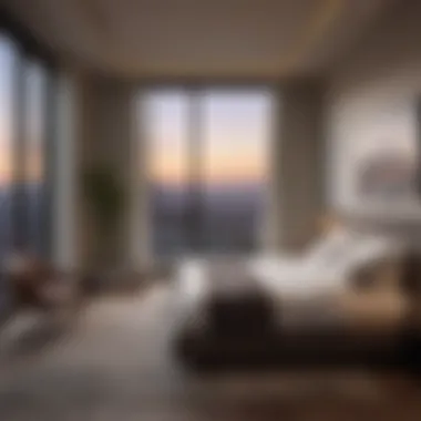Skyline View Bedroom Luxurious bedroom overlooking the San Mateo skyline