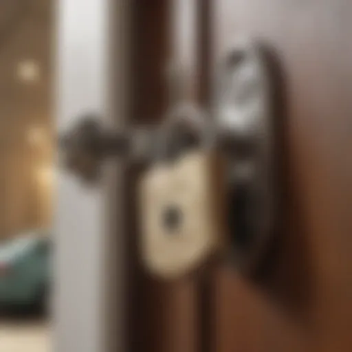 Illustration of secure lock symbolizing rental property