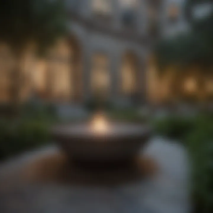 Serene Courtyard Oasis at Lafayette Square Apartments