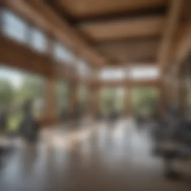 Vibrant community amenities including a fitness center and lounge area at Sonterra Heights