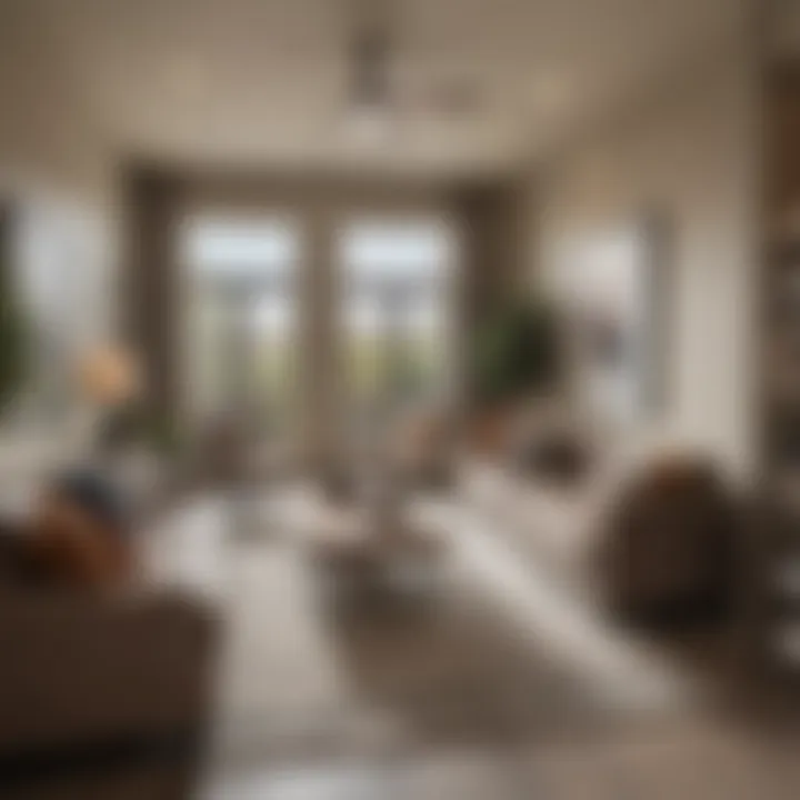 Spacious living area featuring contemporary furnishings within Sonterra Heights Apartments