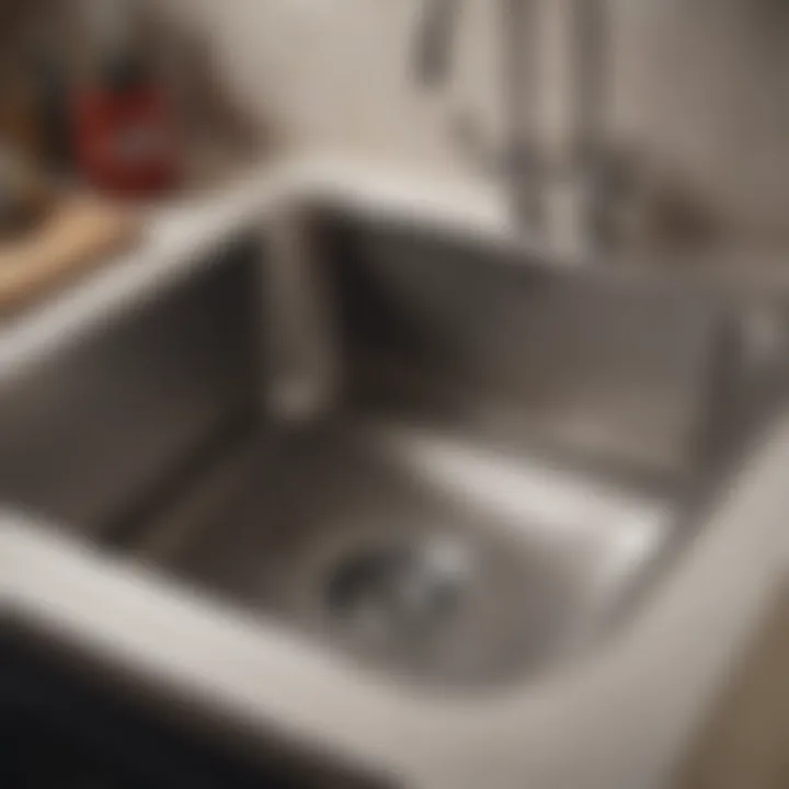 Specialist tools for unclogging laundry sink