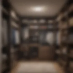 A beautifully organized small closet showcasing vertical storage solutions.