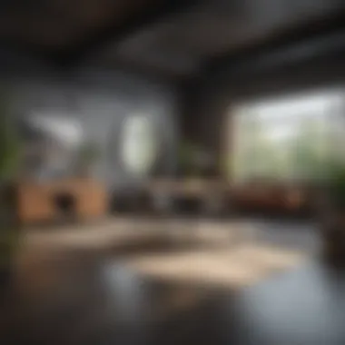 Contemporary Studio Layout Contemporary studio layout showcasing multifunctional spaces