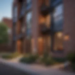 Stylish apartment exterior near University of Denver