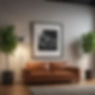 Room Ambiance Enhancement Stylish wall decor enhancing room ambiance