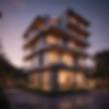 Architectural Elegance of Sunset Shadow Apartments Modern architectural design of Sunset Shadow Apartments