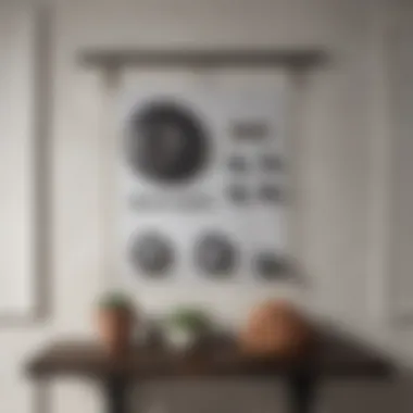 Weight Distribution Principles for Hanging Art Diagram illustrating weight distribution on wall